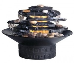 Homedics Envirascape Illuminated Rock Garden Relaxation Fountain